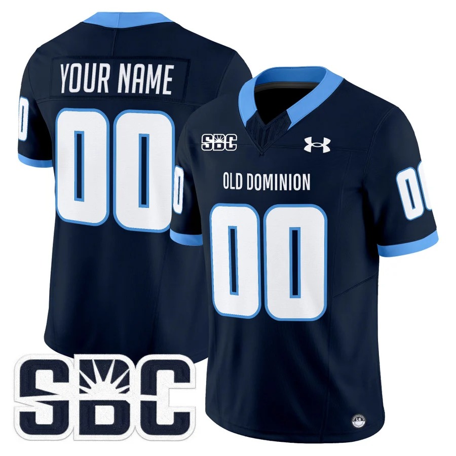 Old Dominion Monarchs 2026 Vapor Limited Custom Jersey Navy - All Stitched