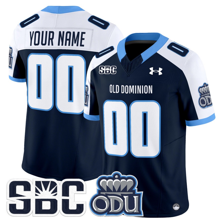 Old Dominion Monarchs 2026 Vapor Limited Custom Jersey Navy Alternate - All Stitched