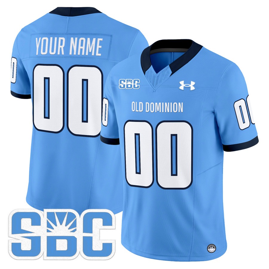 Old Dominion Monarchs 2026 Vapor Limited Custom Jersey Blue - All Stitched