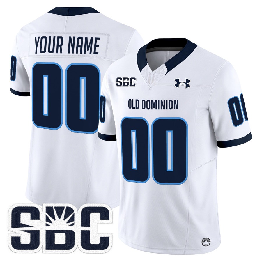 Old Dominion Monarchs 2026 Vapor Limited Custom Jersey White - All Stitched