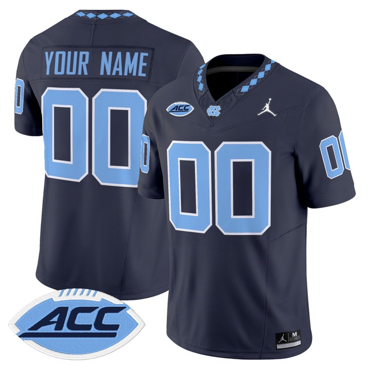 North Carolina Tar Heels 2026 Vapor Limited Custom Jersey Navy - All Stitched