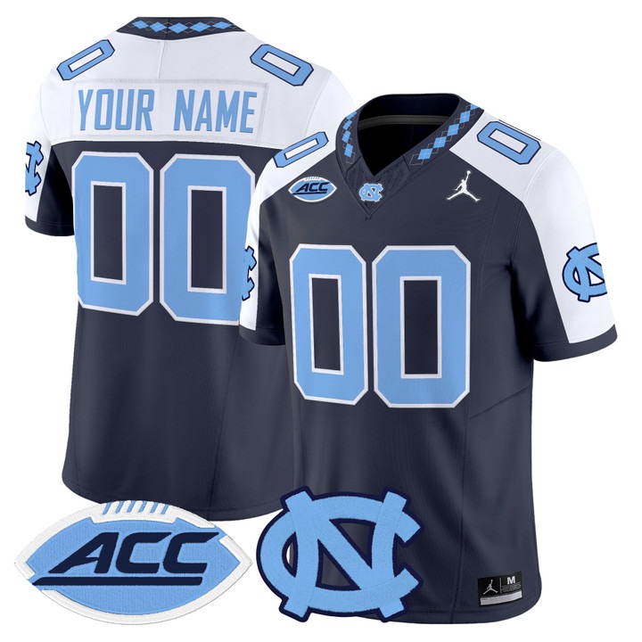 North Carolina Tar Heels 2026 Vapor Limited Custom Jersey Navy Alternate - All Stitched