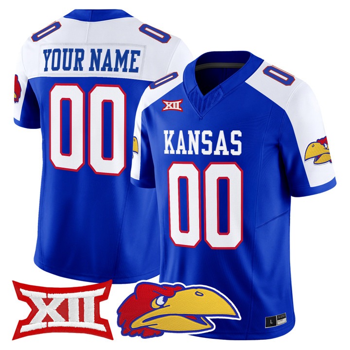Kansas Jayhawks 2026 Vapor Limited Custom Jersey Royal Alternate - All Stitched