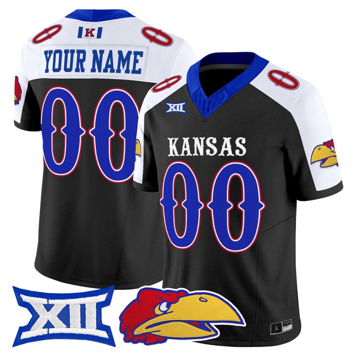 Kansas Jayhawks 2026 Vapor Limited Custom Jersey Black Alternate - All Stitched