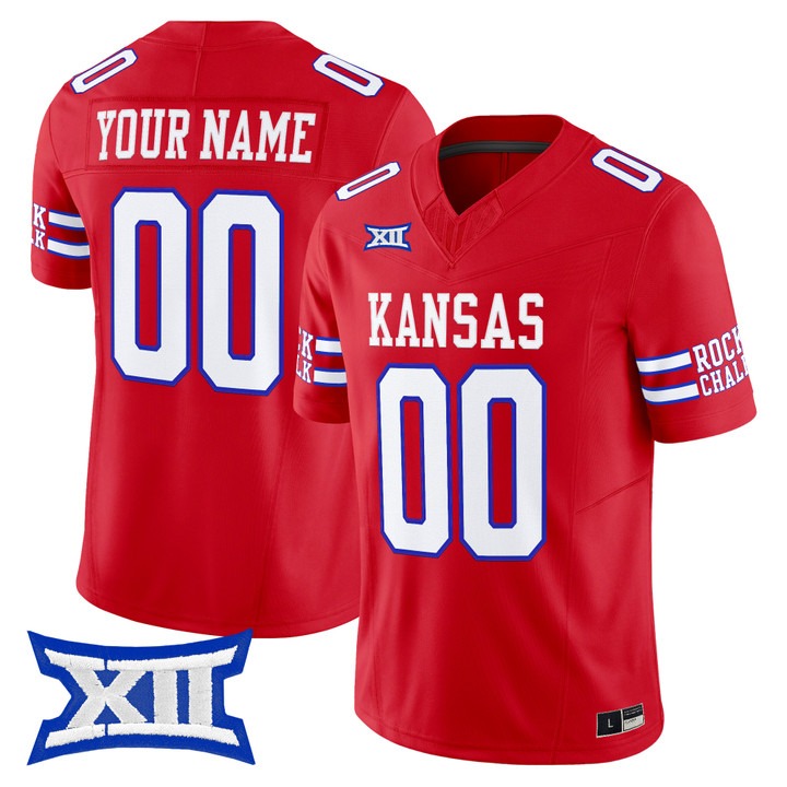 Kansas Jayhawks 2026 Vapor Limited Custom Jersey Red - All Stitched