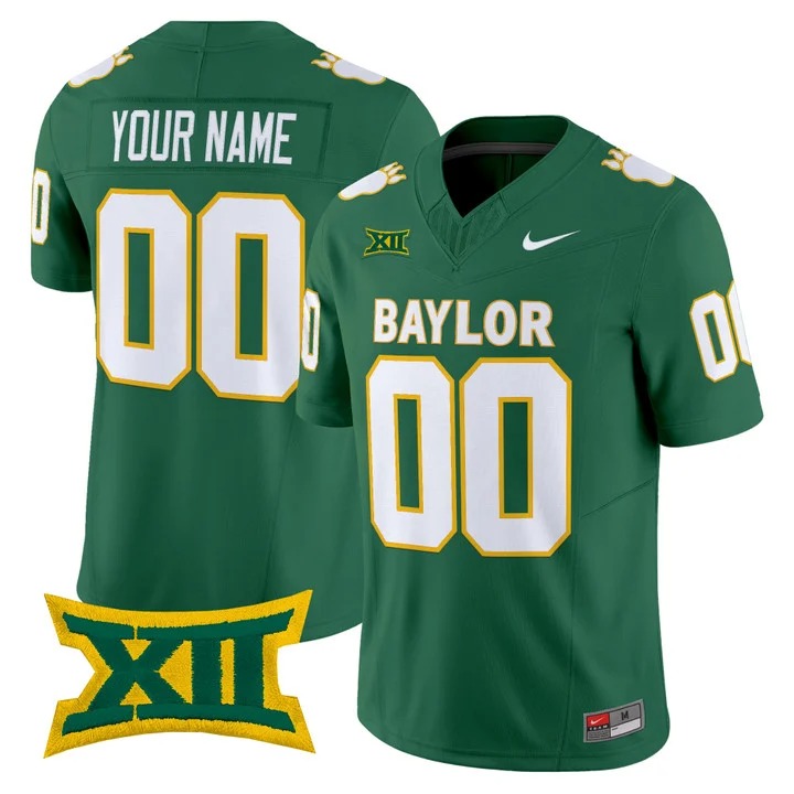 Baylor Bears Throwback Vapor Limited Custom Jersey - All Stitched