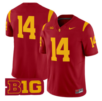 USC Trojans #14 Jayden Maiava Cardinal 2026 Vapor Limited Jersey - No Name on Back - All stitched