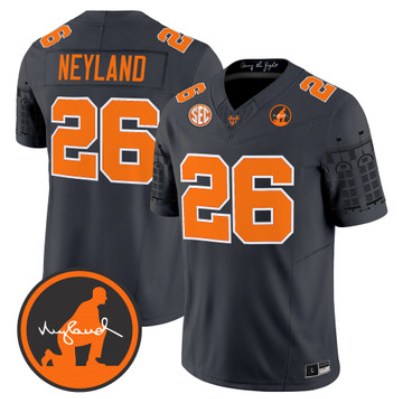 Tennessee Volunteers #26 Neyland Legacy Grey Vapor Limited Jersey - All Stitched
