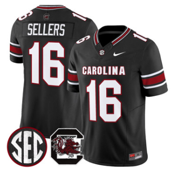South Carolina Gamecocks #16 LaNorris Sellers Black 2026 Vapor Limited Jersey V2 - All Stitched