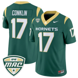 Sacramento State Hornets #17 Carson Conklin Green 2026 Vapor Limited Jersey - All Stitched
