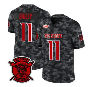 NC State Wolfpack #11 CJ Bailey 2026 'Honor and Support' Vapor Limited Jersey - All Stitched