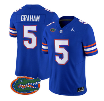 Florida Gators #5 Myles Graham Royal 2026 Vapor Limited Jersey - All Stitched