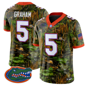 Florida Gators #5 Myles Graham Camouflage Edition 2026 Vapor Limited Jersey - All Stitched