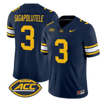 California Golden Bears #3 Jaron-Keawe Sagapolutele Navy 2026 Vapor Limited Jersey - All Stitched