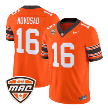Bowling Green Falcons #16 Austin Novosad Orange 2026 Vapor Limited Jersey - All Stitched
