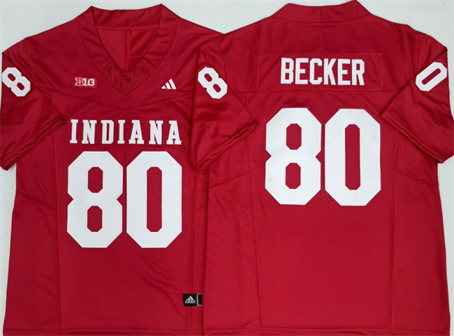 Men's Indiana Hoosiers #80 Charlie Becker Red F.U.S.E. Stitched Basketball Jersey