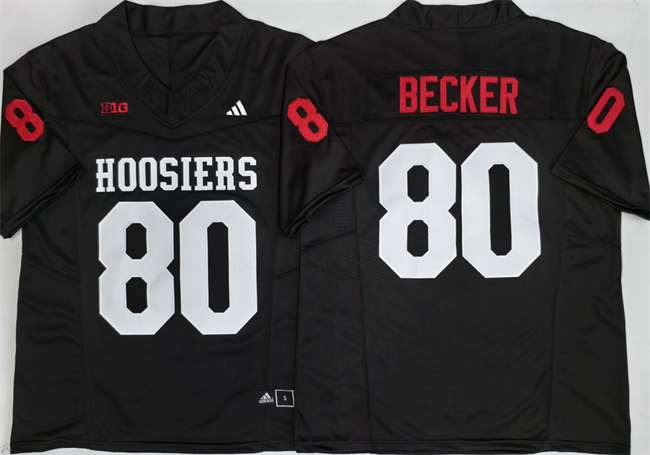 Men's Indiana Hoosiers #80 Charlie Becker Black 2026 F.U.S.E. Stitched Basketball Jersey