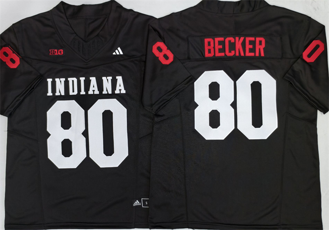 Men's Indiana Hoosiers #80 Charlie Becker Black F.U.S.E. Stitched Basketball Jersey