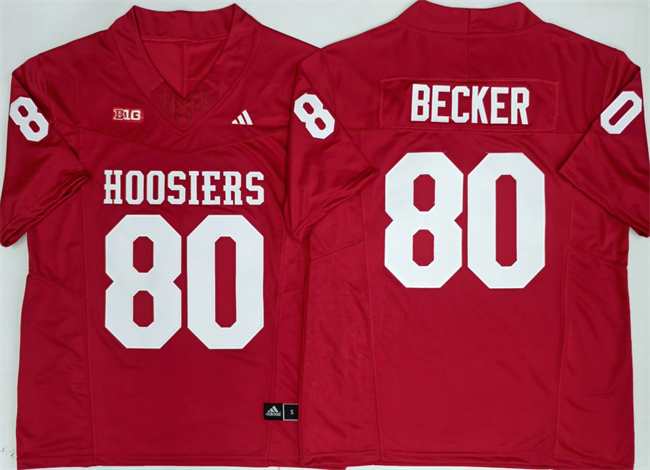 Men's Indiana Hoosiers #80 Charlie Becker Red F.U.S.E. Stitched Basketball Jerseys