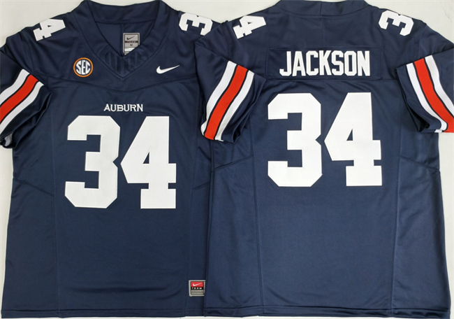 Men's Auburn Tigers #34 Bo Jackson Navy 2026 F.U.S.E. Limited Stitched Jersey