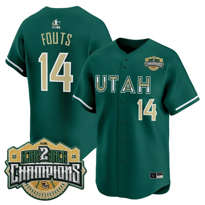 Men's Size - Utah Talons #14 Montana Fouts Green 2026 Back-To-Back Athletes Unlimited Softball League (AUSL) Champions Vapor Premier Limited Jersey - All Stitched