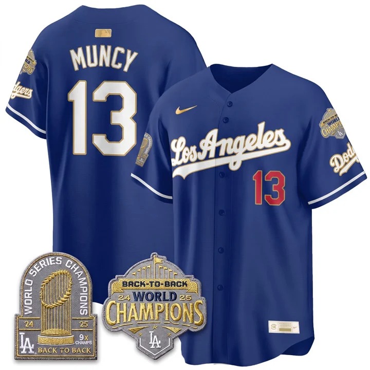Max Muncy Los Angeles Dodgers Royal Blue Jersey - All Stitched