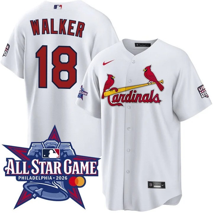 Jordan Walker St. Louis Cardinals 2026 All-Star Jersey White - All Stitched