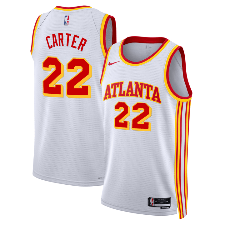 Men's Devin Carter #22 Atlanta Hawks Jersey White - All Stitched