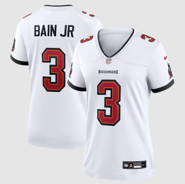 Women's Tampa Bay Buccaneers #3 Rueben Bain Jr. White Game Stitched Jersey