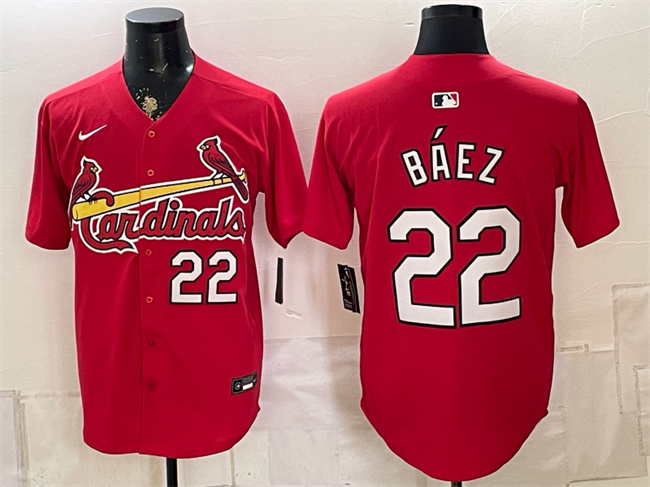 Men's St. Louis Cardinals #22 Joshua Baez Red Limited Stitched Baseball Jersey