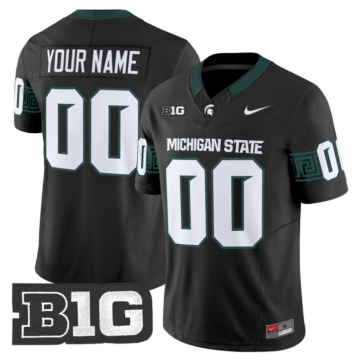 Michigan State Spartans 2026 Vapor Limited Custom Jersey Black - All Stitched