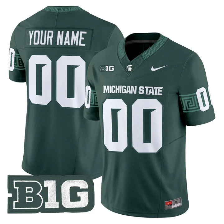 Michigan State Spartans 2026 Vapor Limited Custom Jersey Green - All Stitched