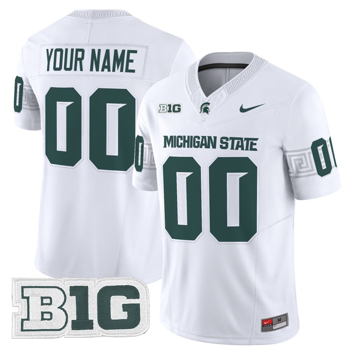 Michigan State Spartans 2026 Vapor Limited Custom Jersey White - All Stitched