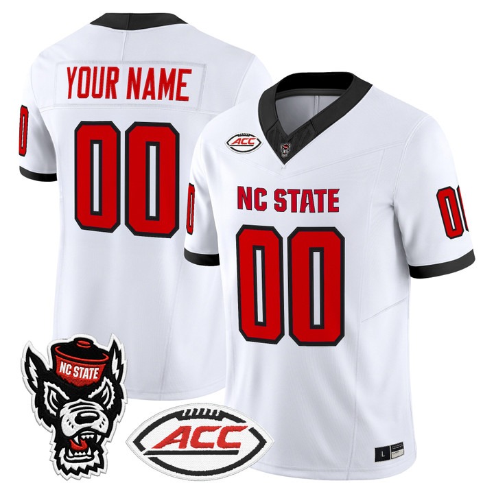 NC State Wolfpack 2026 Vapor Limited Custom Jersey White - All Stitched