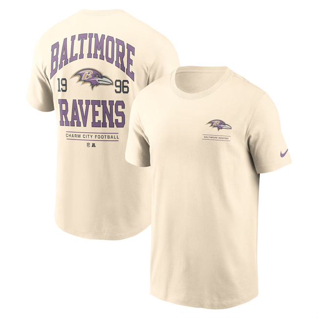 Men's Baltimore Ravens Natural Freestyle Essential T-Shirt