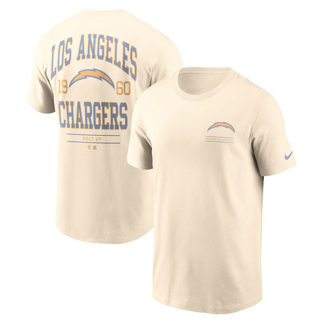 Men's Los Angeles Chargers Natural Freestyle Essential T-Shirt