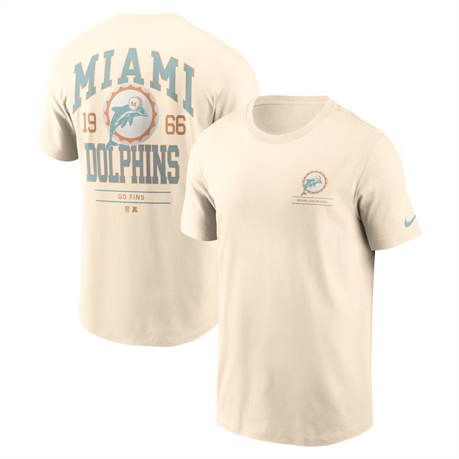 Men's Miami Dolphins Natural Freestyle Essential T-Shirt