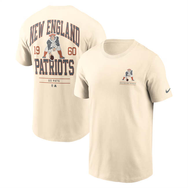 Men's New England Patriots Natural Freestyle Essential T-Shirt