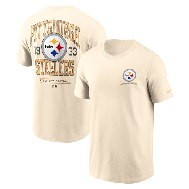 Men's Pittsburgh Steelers Natural Freestyle Essential T-Shirt