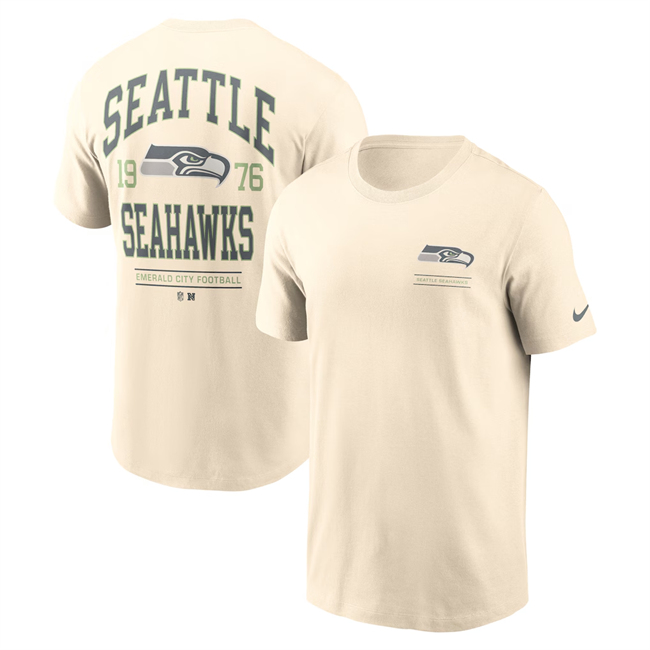 Men's Seattle Seahawks Natural Freestyle Essential T-Shirt