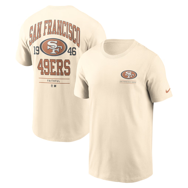 Men's San Francisco 49ers Natural Freestyle Essential T-Shirt