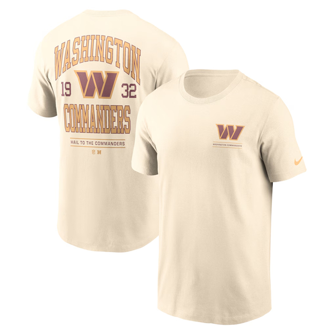 Men's Washington Commanders Natural Freestyle Essential T-Shirt