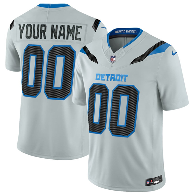 Detroit Lions Custom Silver 2026 F.U.S.E. Rivalries Collection Limited Stitched Football Jersey