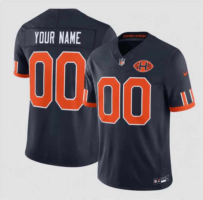 Chicago Bears Custom Navy 2026 F.U.S.E. Rivalries Collection Limited Stitched Football Jersey