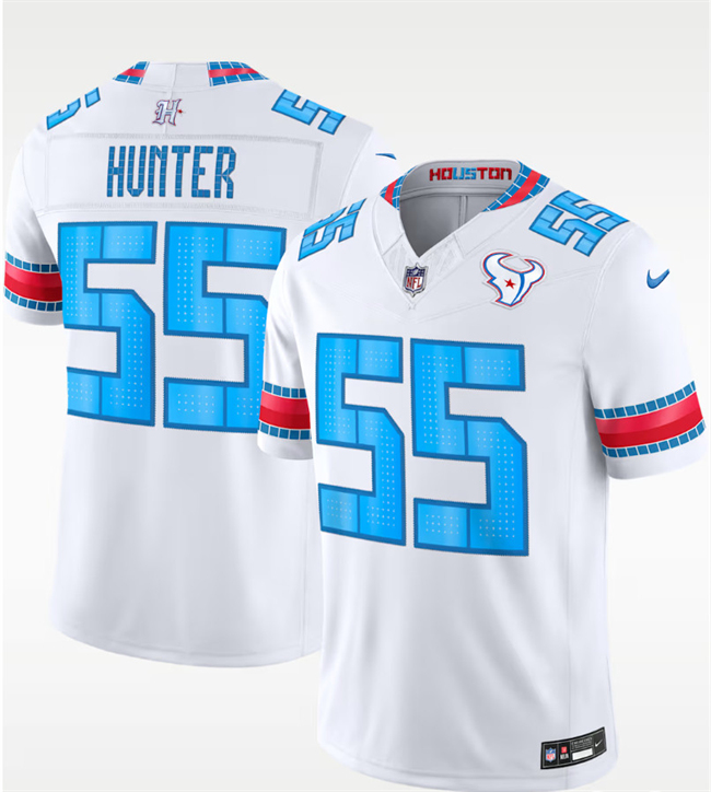 Men's Houston Texans #55 Danielle Hunter White 2026 F.U.S.E. 'HOUSTON US' Rivalries Collection Limited Stitched Football Jersey