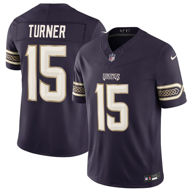 Men's Minnesota Vikings #15 Joshua Dobbs Deep Purple 2026 F.U.S.E. Rivalries Collection Limited Stitched Football Jersey