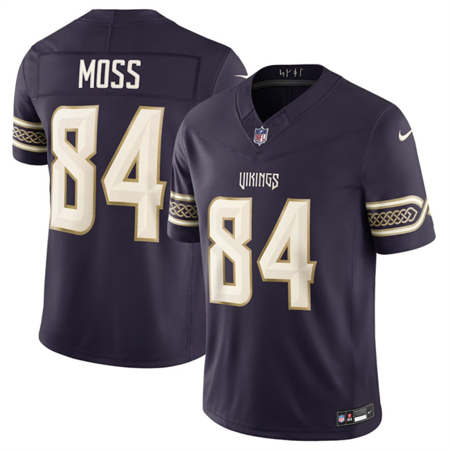 Men's Minnesota Vikings #84 Randy Moss Deep Purple 2026 F.U.S.E. Rivalries Collection Limited Stitched Football Jersey