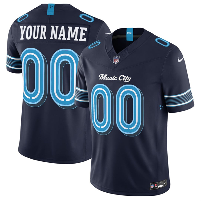Tennessee Player Custom Navy 2026 F.U.S.E. 'Music City' Rivalries Collection Limited Stitched Football Jersey