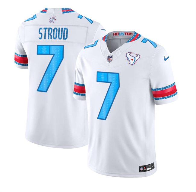 Youth Houston Texans #7 C.J. Stroud White 2026 F.U.S.E. 'HOUSTON US' Rivalries Collection Limited Stitched Football Jersey