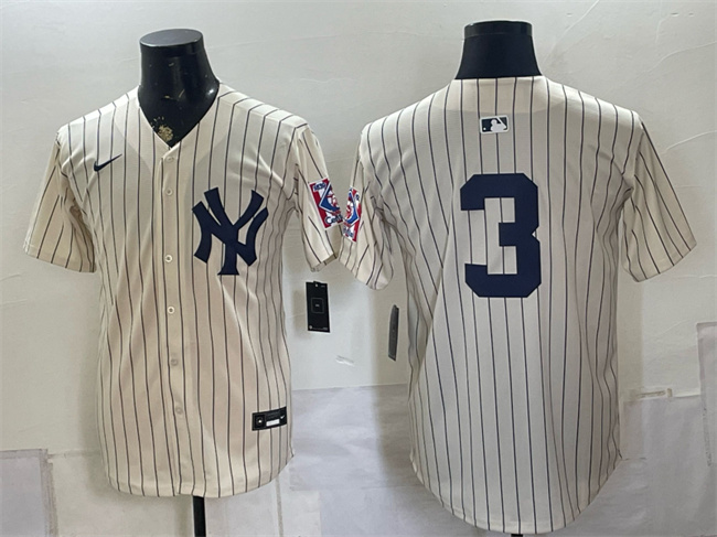 Men's New York Yankees #3 Babe Ruth Cream 2026 Field of Dreams Stadium Stitched Baseball Jerseys